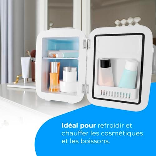 NK Mini réfrigérateur portable 4 litres, fonctionnement 12 V-220 V, pour cosmétiques et rafraîchissements