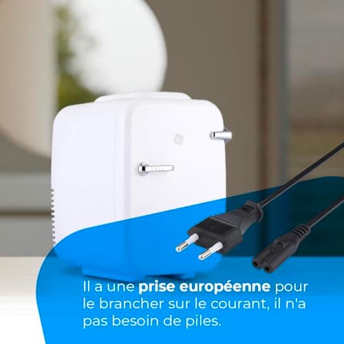 NK Mini réfrigérateur portable 4 litres, fonctionnement 12 V-220 V, pour cosmétiques et rafraîchissements