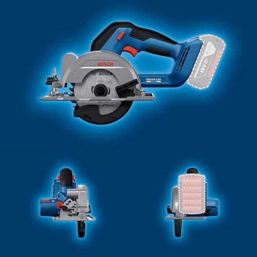 Bosch Professional 18V System Scie circulaire Sans-Fil GKS 18V-51 | Moteur sans charbon | Butée longitudinale | Économiq