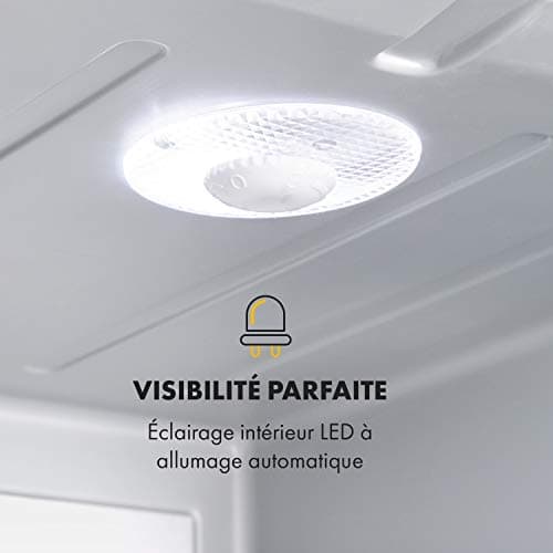 KLARSTEIN Petit Frigo de Chambre Silencieux 5-15°C pour Cosmétique et Boissons, Étagères Réglables, Camping