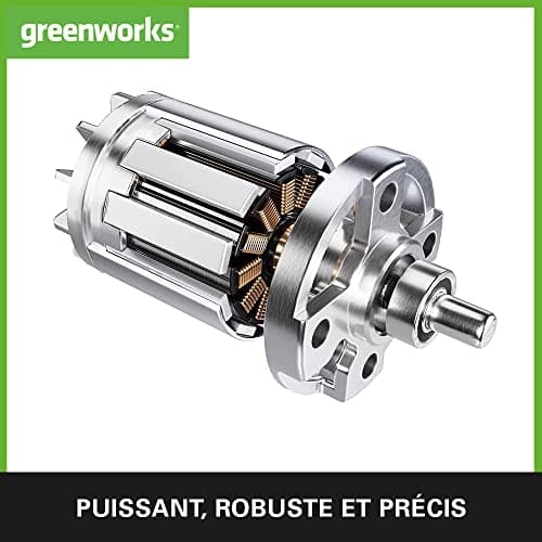 Greenworks Scie circulaire sans fil 24V GD24KSK2, lame Ø165 x Ø20 mm, profondeur de coupe : 67 mm, batterie 2Ah, chargeu