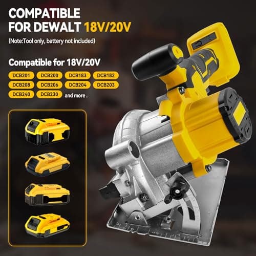 Scie circulaire Dewalt 18 V professionnelle pour travaux professionnels 0-45° 6200 tr/min 12,7 cm 3 lames