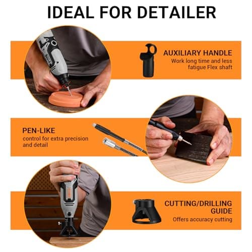 Outil Rotatif DEKOPRO 126 pièces Gris pour Bois/Métal