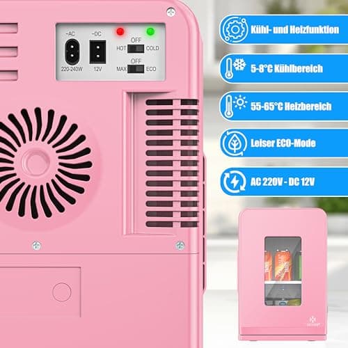 KESSER® Mini réfrigérateur 2 en 1 pour Voyageurs | Glacière portable | Capacité de 15 litres avec Fonction de Chauffage